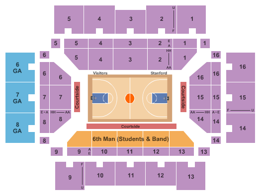 Trask Coliseum Seating Chart