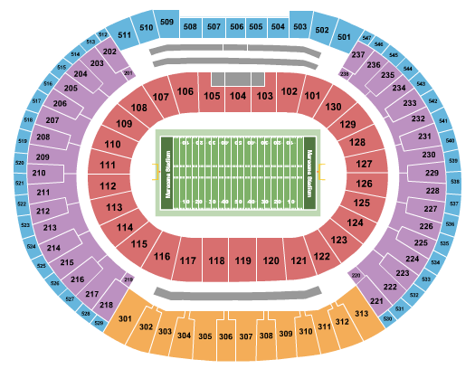 Maracana Stadium At Maracana Olympic Complex Seating Chart: Football