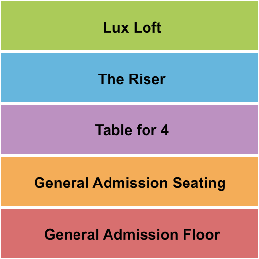 Marathon Music Works Seating Chart: GA Floor & Seat/Table/Riser/Lux