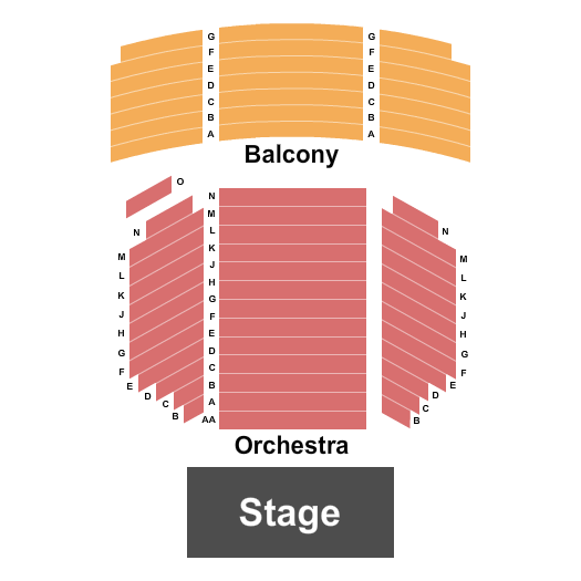 Marines Memorial Theatre Seating Chart: Endstage