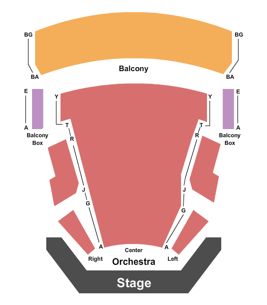 Marion Cultural and Civic Center Seating Chart: End Stage