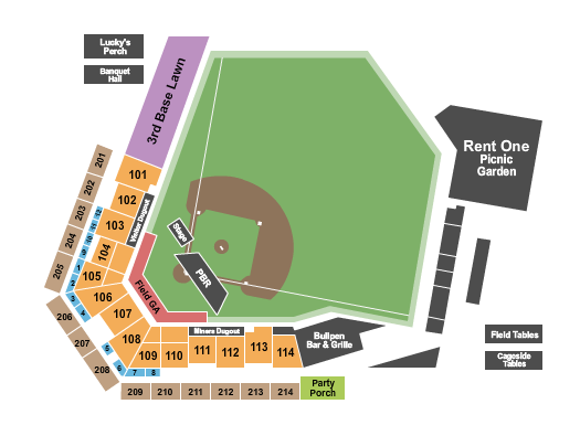 Marion Stadium Seating Chart: Endstage GA