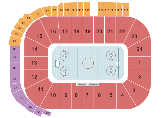 3m Arena At Mariucci Seating Chart