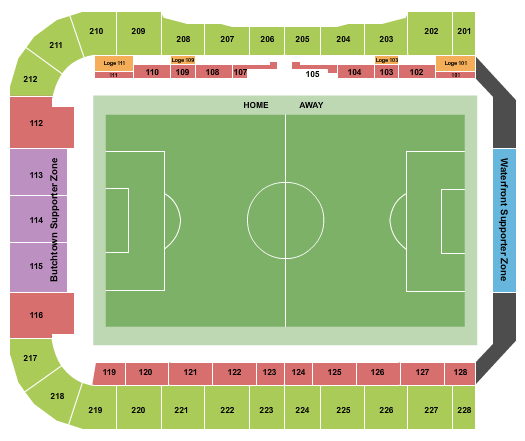 Lynn Family Stadium Seating Chart: Soccer