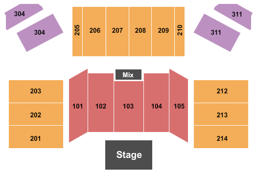 Hard Rock Live At Etess Arena Seating Chart: Endstage 3