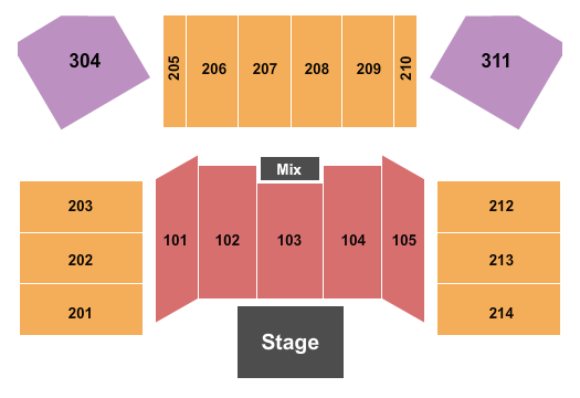 Hard Rock Live At Etess Arena Seating Chart: Endstage Reserved