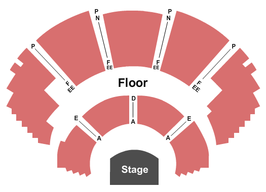 Mark Taper Forum Seating Chart: Endstage Floor