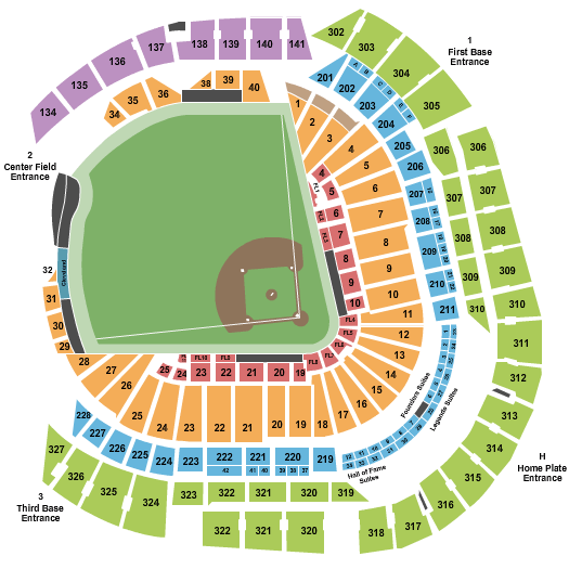 loanDepot park Seating Chart: Baseball