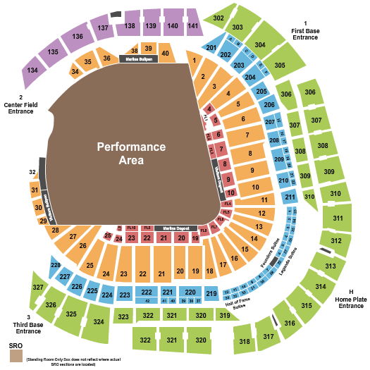 Miami Marlins Ballpark Seating Chart