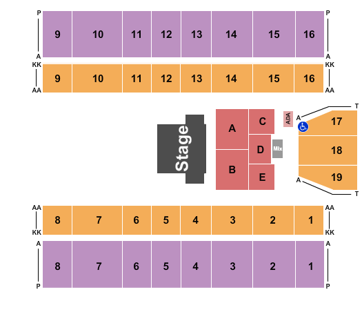 Marshall Health Network Arena Seating Chart: Halfhouse 2