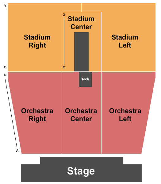 Martha's Vineyard Performing Arts Center Seating Chart: End Stage
