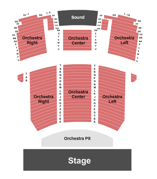 Martin Luther King Jr Performing Arts Center Seating Chart: Endstage