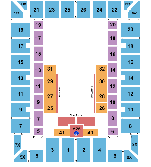 Martin Luther King Arena Seating Chart