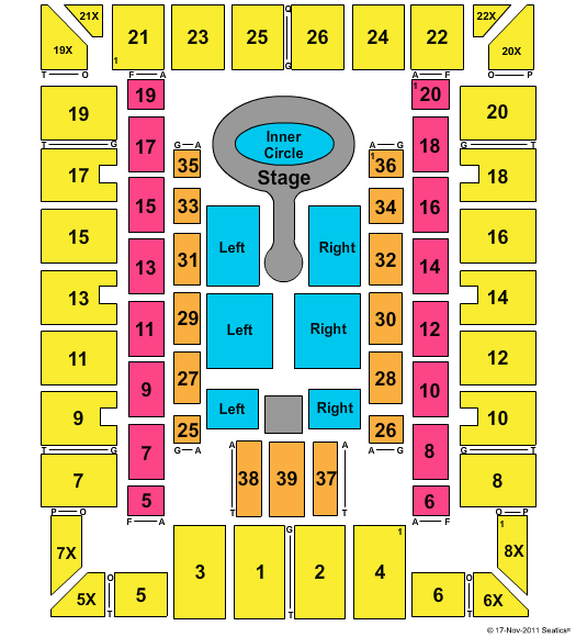 Martin Luther King Jr. Arena Seating Chart