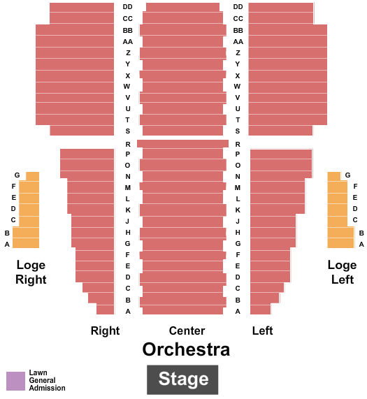 Martin Theater At Ravinia Seating Chart: Endstage