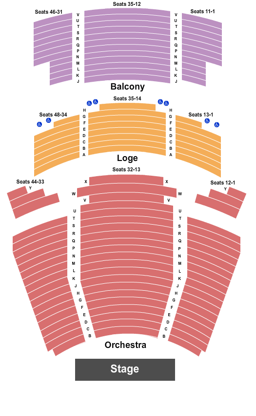Martin Woldson Theatre At The Fox Seating Chart: Endstage 2