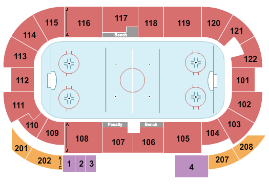 Martire Family Arena At Sacred Heart University Seating Chart: Hockey