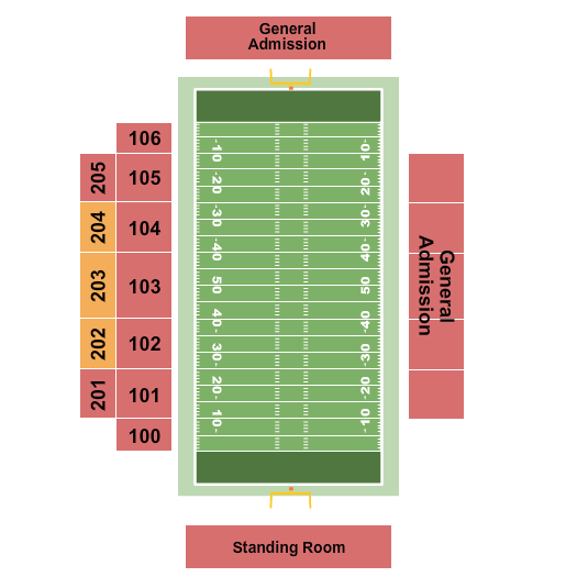 Marv Kay Stadium Seating Chart: Football