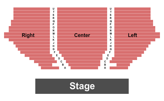 Mary Rippon Outdoor Theatre Seating Chart: Endstage