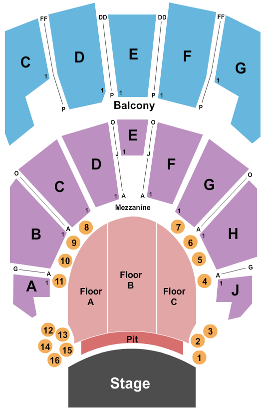 Masonic Cleveland Seating Chart