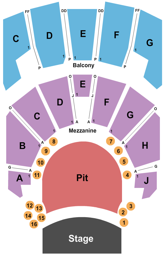 TempleLive - Cleveland Seating Chart: Endstage 2