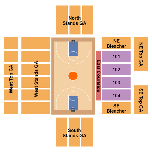 Massari Arena Seating Chart: Basketball