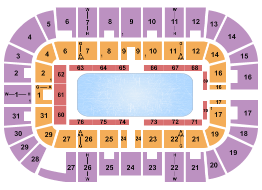 Massmutual Center Seating Chart: Ice Show