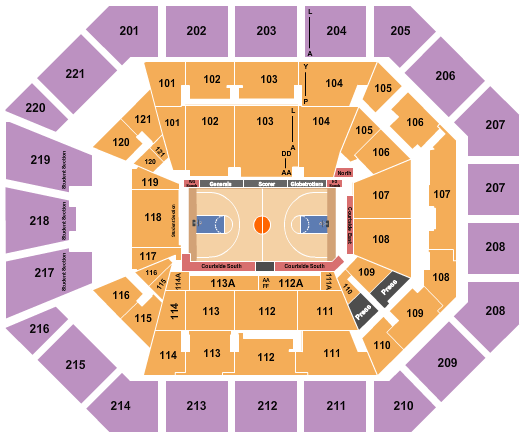 Matthew Knight Arena Seating Chart: Basketball - Globetrotters