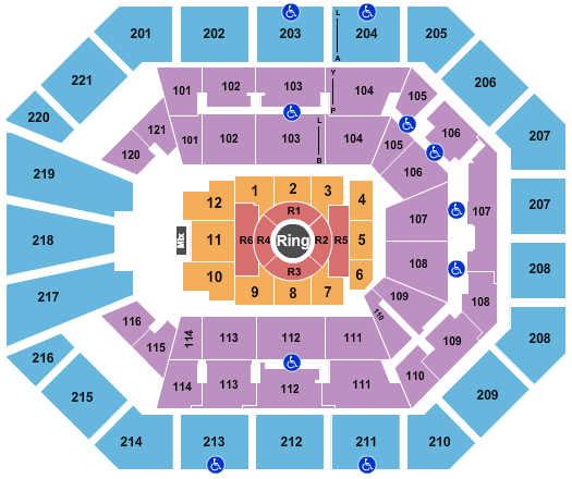 Matthew Knight Arena Seating Chart: Center Stage
