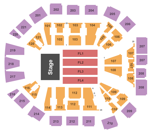 Matthew Knight Arena Detailed Seating Chart