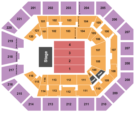 Matthew Knight Arena Seating Chart