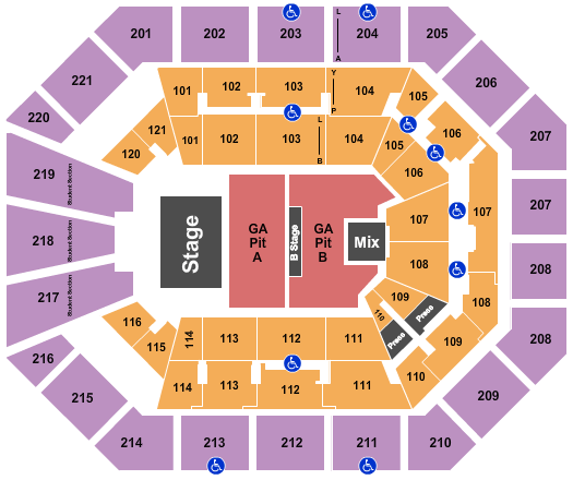 Matthew Knight Arena Seating Chart: Thomas Rhett