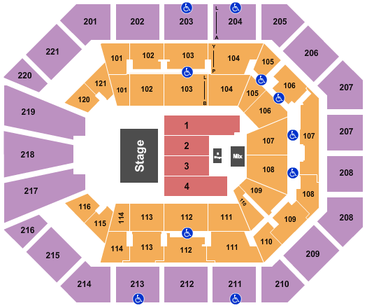 Matthew Knight Arena Seating Chart: Zach Williams