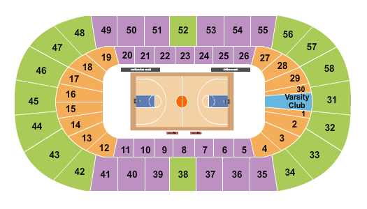 Matthews Arena Seating Chart: Basketball