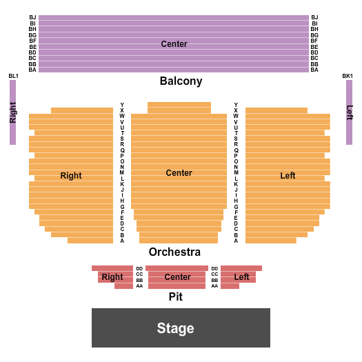 Mattie Kelly Cultural Arts Village Seating Chart: Endstage