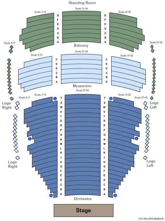 Castle Theater at Maui Arts & Cultural Center Seating Chart