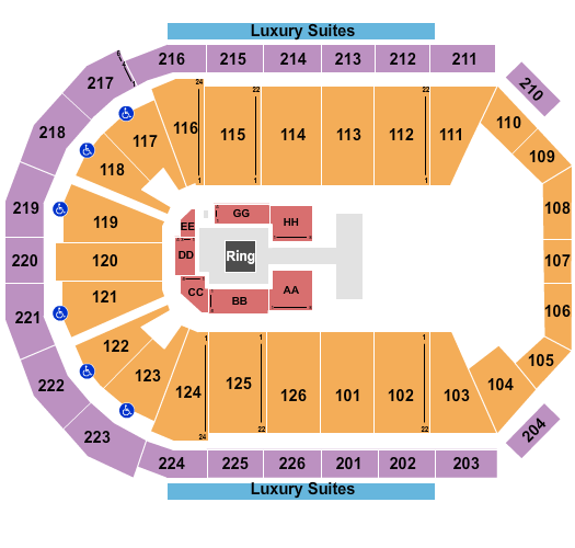 Maverik Center Seating Chart: AEW