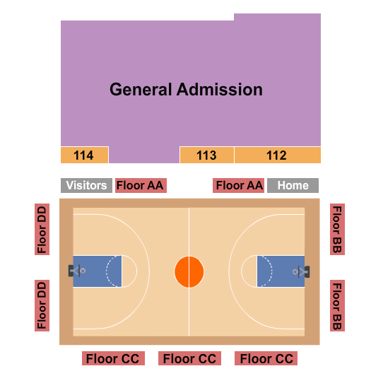 Maverik Center Seating Chart: Basketball