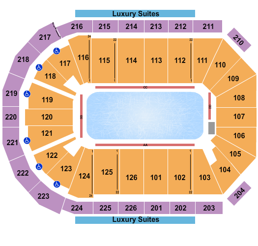 Maverik Center Seating Chart: Ice Show