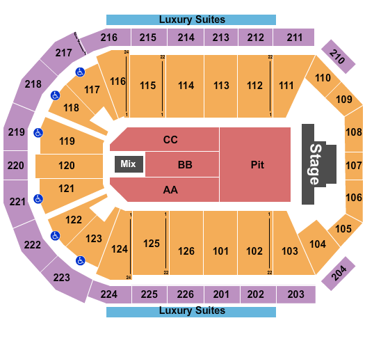 Maverik Center Seating Chart: Joji