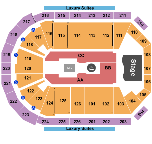 Maverik Center Seating Chart: Olivia Dean