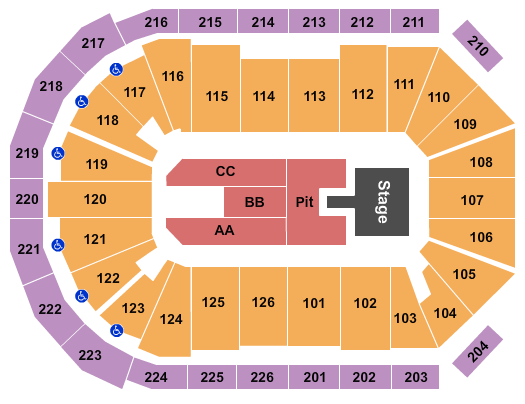 Maverik Center Seating Chart: Papa Roach