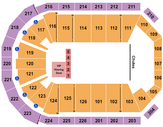 Maverik Center Seating Chart: Rocky Mountain Rodeo Challenge