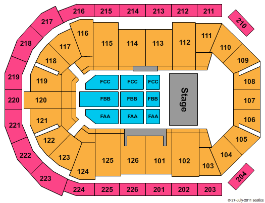 Maverik Center Seating Chart
