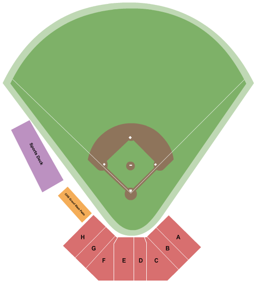 Mayo Ball Field Seating Chart: Baseball
