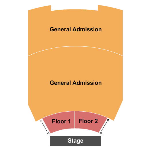 Mayo Civic Center Presentation Hall Seating Chart: Endstage Rsrv/GA