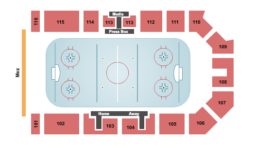 Maysa Arena Seating Chart: Hockey