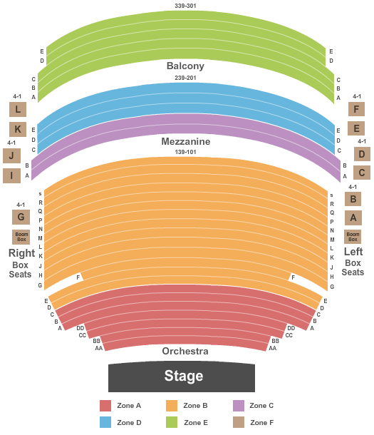 Mccallum Theatre Seating Chart