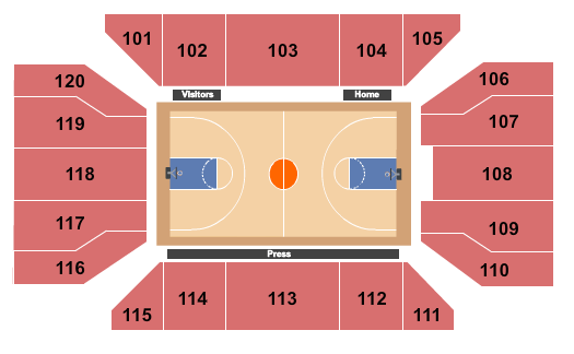 McCann Arena Seating Chart: Basketball