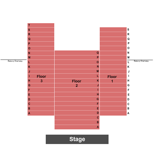 McDonald Theatre Seating Chart: Endstage No Balc